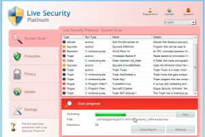 Removal of Live Security Platinum 